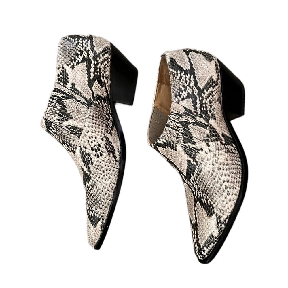 Schultz Jaqueline Snake Skin Ankle Boots
